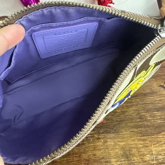 y2k COACH Limited Ed Signature Fish Demi Mini Bag Wristlet Bag Charm - Picture 6 of 13